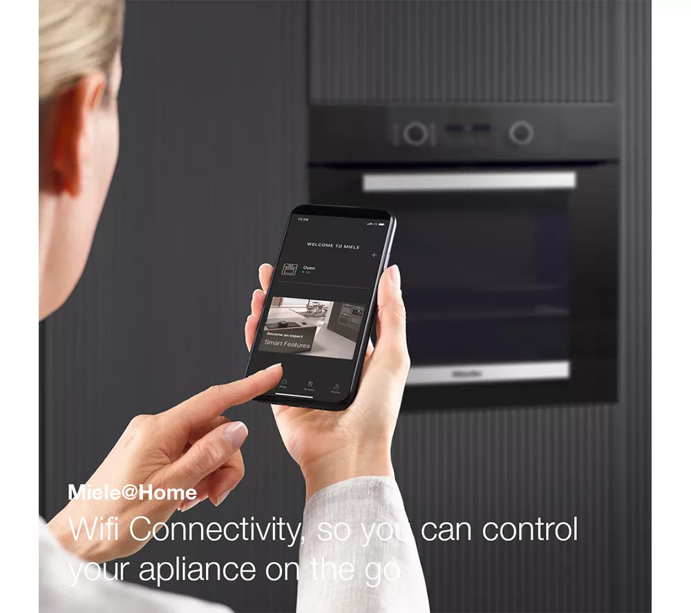 MIELE Air Fry H2766-1BP Electric Pyrolytic Smart Oven - Black & Stainless Steel