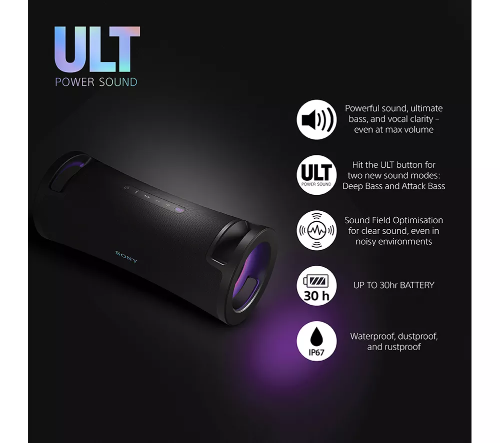 SONY ULT FIELD 7 Portable Bluetooth Speaker - Black