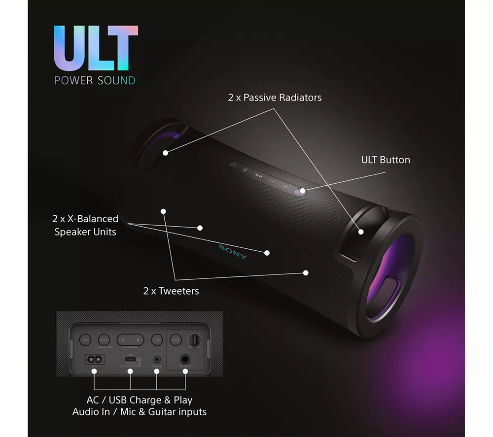 SONY ULT FIELD 7 Portable Bluetooth Speaker - Black