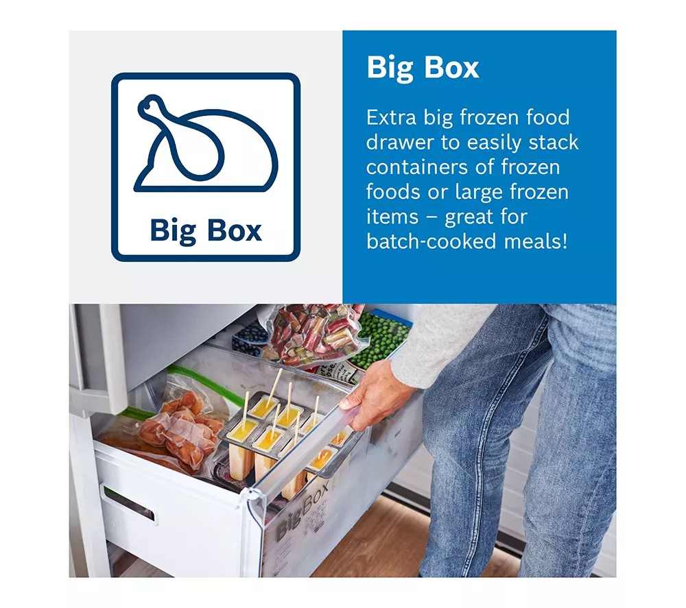 BOSCH Series 4 GSN36VWEPG Tall Freezer - White