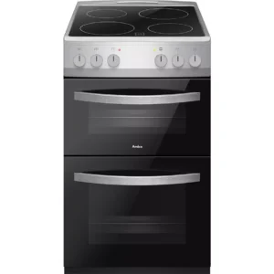 AMICA AFC502SS 50 cm Electric Ceramic Cooker - Black & Stainless Steel