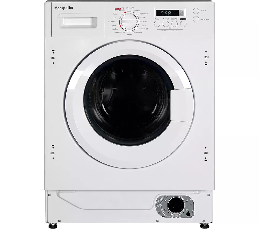 MONTPELLIER MIWD8614 Integrated 8 kg Washer Dryer