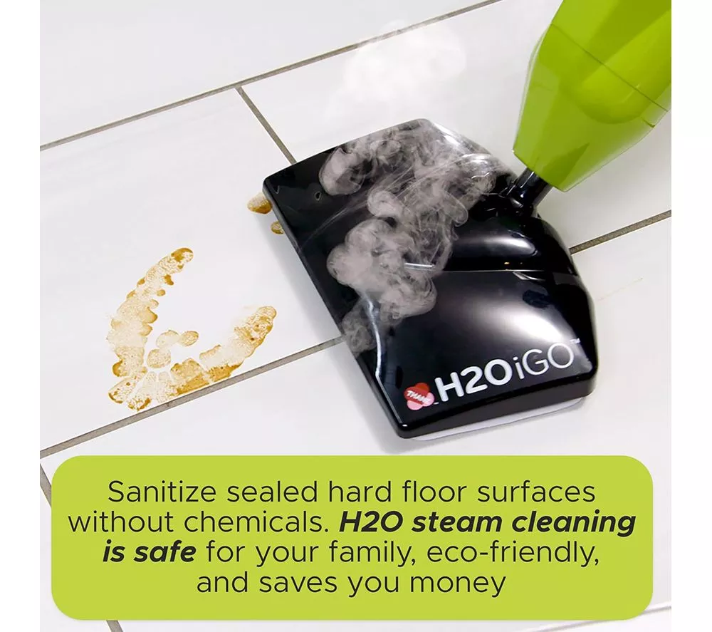 H2O iGO CORDLESS Outdoor Steam Mop - Green
