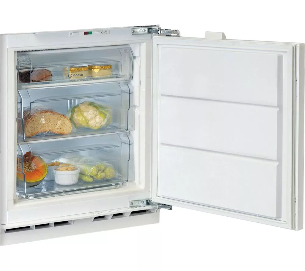 INDESIT Low Frost INBUFZ011.UK Integrated Undercounter Freezer - Fixed Hinge
