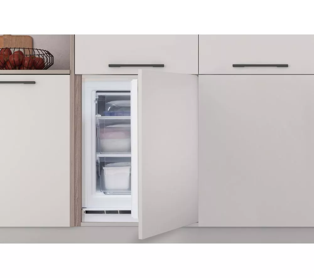 INDESIT Low Frost INBUFZ011.UK Integrated Undercounter Freezer - Fixed Hinge