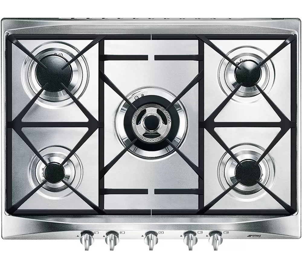 SMEG Cucina SR275XGH2 69 cm Gas Hob - Stainless Steel