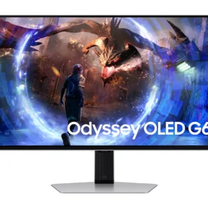 SAMSUNG Odyssey G6 LS27DG602SUXXU Quad HD 27" OLED Gaming Monitor - Silver