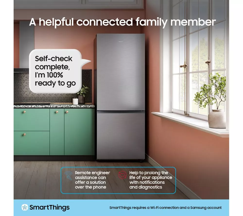 SAMSUNG Series 8 SpaceMax RB53DG703CS9EU 70 30 Smart Fridge Freezer - Silver
