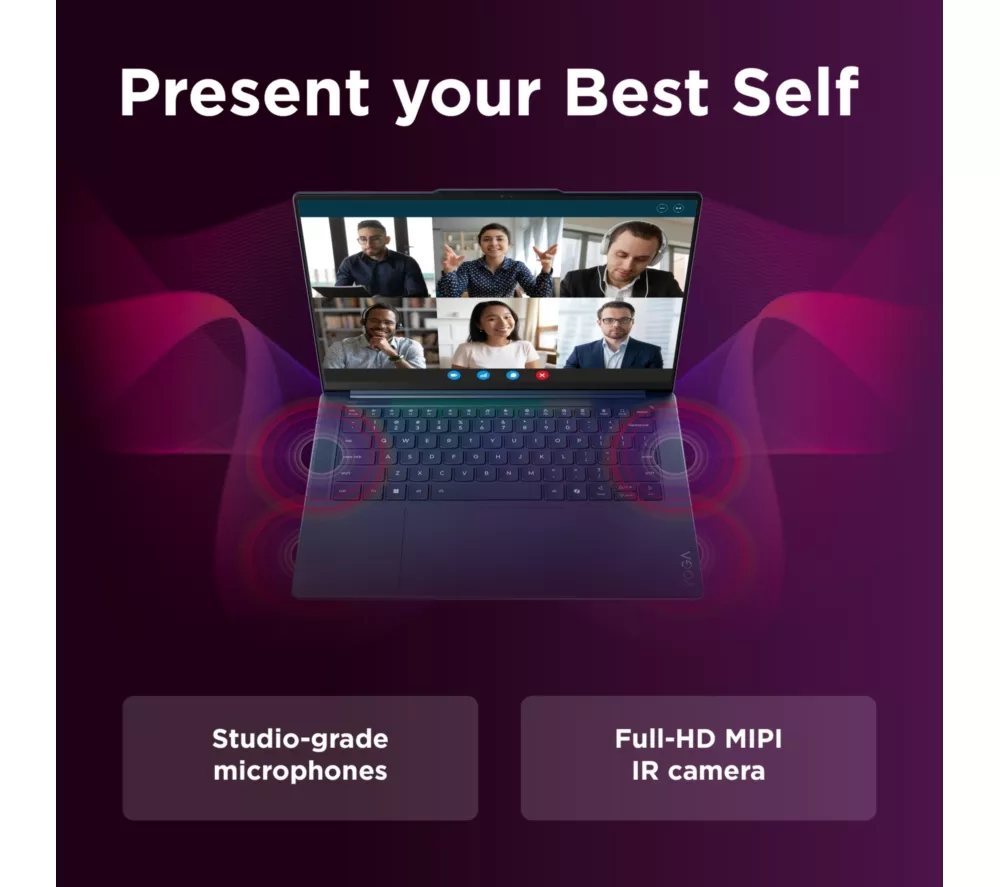 LENOVO Yoga Slim 7X 14" Laptop, Copilot+ PC - Snapdragon X Elite, 1 TB SSD, Cosmic Blue