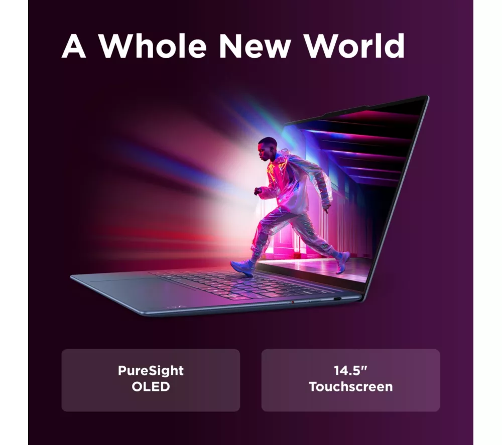 LENOVO Yoga Slim 7X 14" Laptop, Copilot+ PC - Snapdragon X Elite, 1 TB SSD, Cosmic Blue