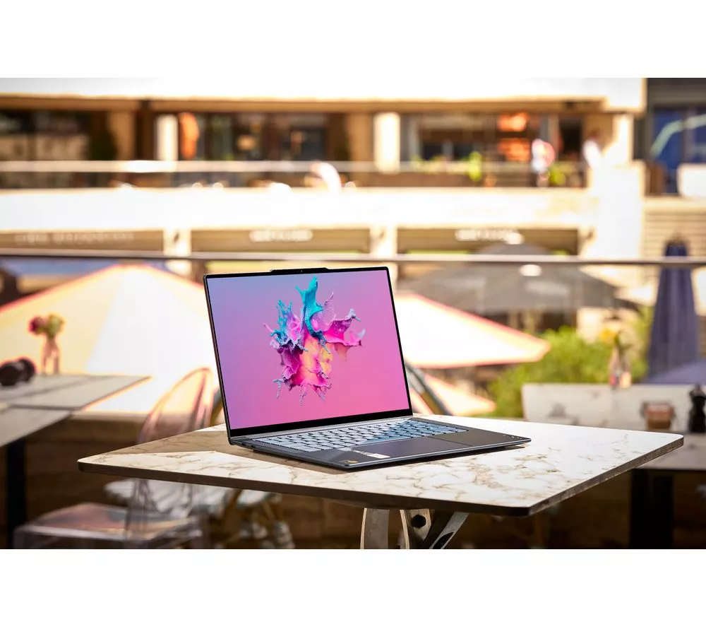 LENOVO Yoga Slim 7X 14" Laptop, Copilot+ PC - Snapdragon X Elite, 1 TB SSD, Cosmic Blue