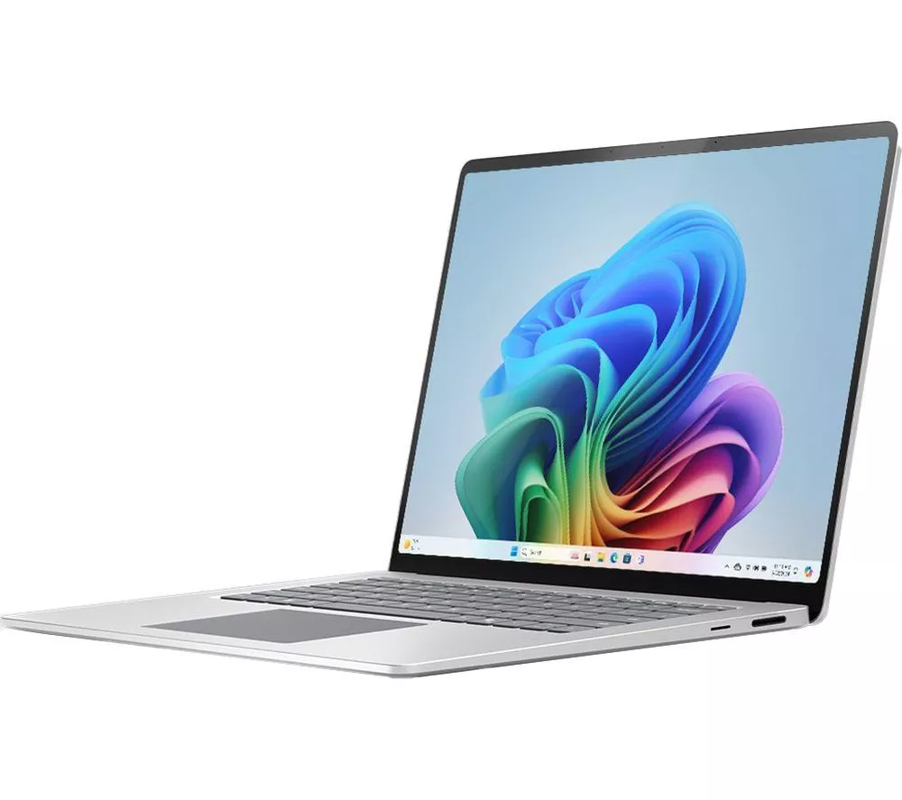 MICROSOFT 15" Surface Laptop, Copilot+ PC - Snapdragon X Elite, 256 GB SSD, Platinum