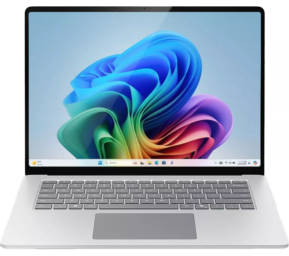 MICROSOFT 15" Surface Laptop, Copilot+ PC - Snapdragon X Elite, 256 GB SSD, Platinum