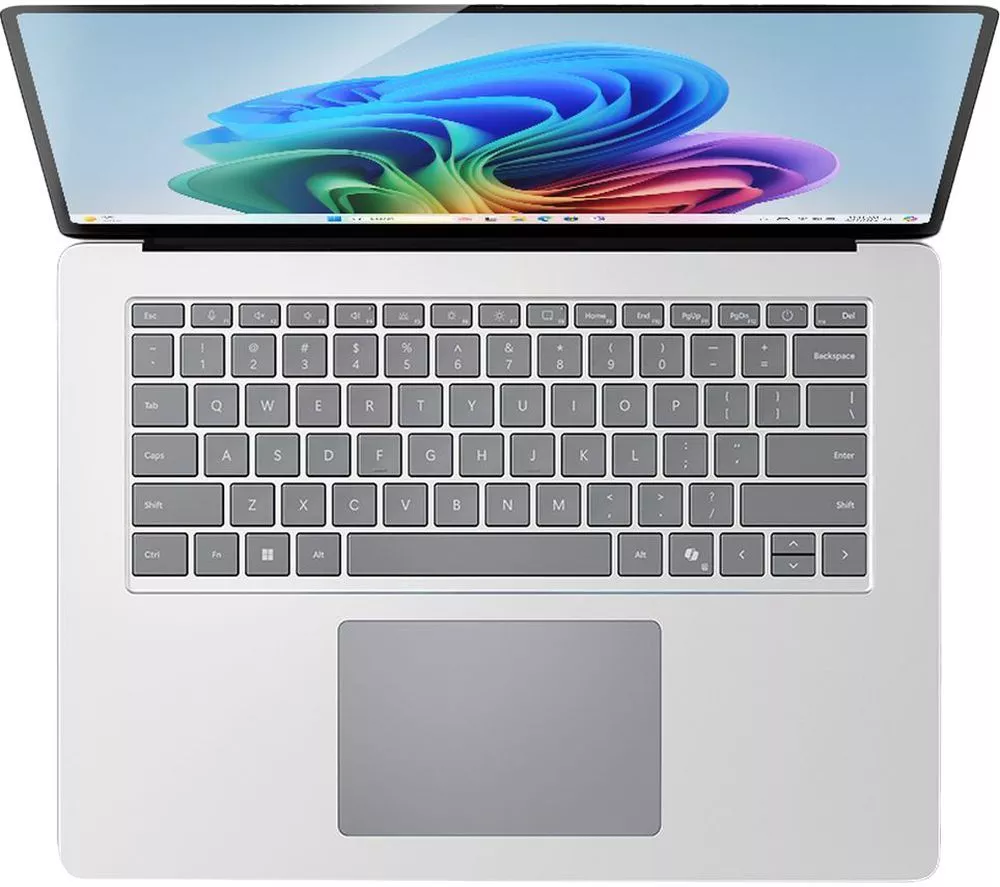 MICROSOFT 15" Surface Laptop, Copilot+ PC - Snapdragon X Elite, 256 GB SSD, Platinum