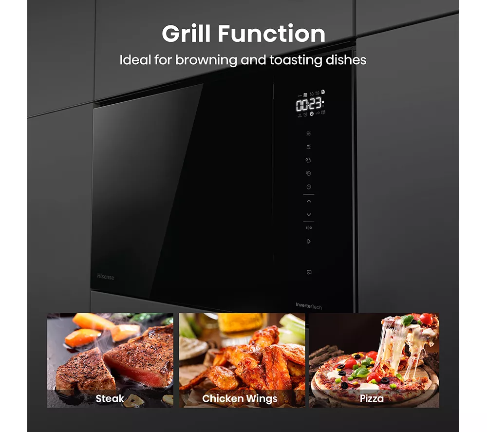 HISENSE Hi6 BlackLine BIM325GI63DBGUK Built-in Microwave with Grill - Black