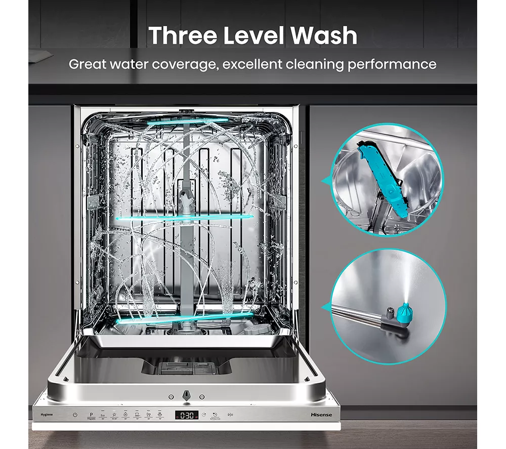 HISENSE HV643D90UK Full-size Fully Integrated Dishwasher