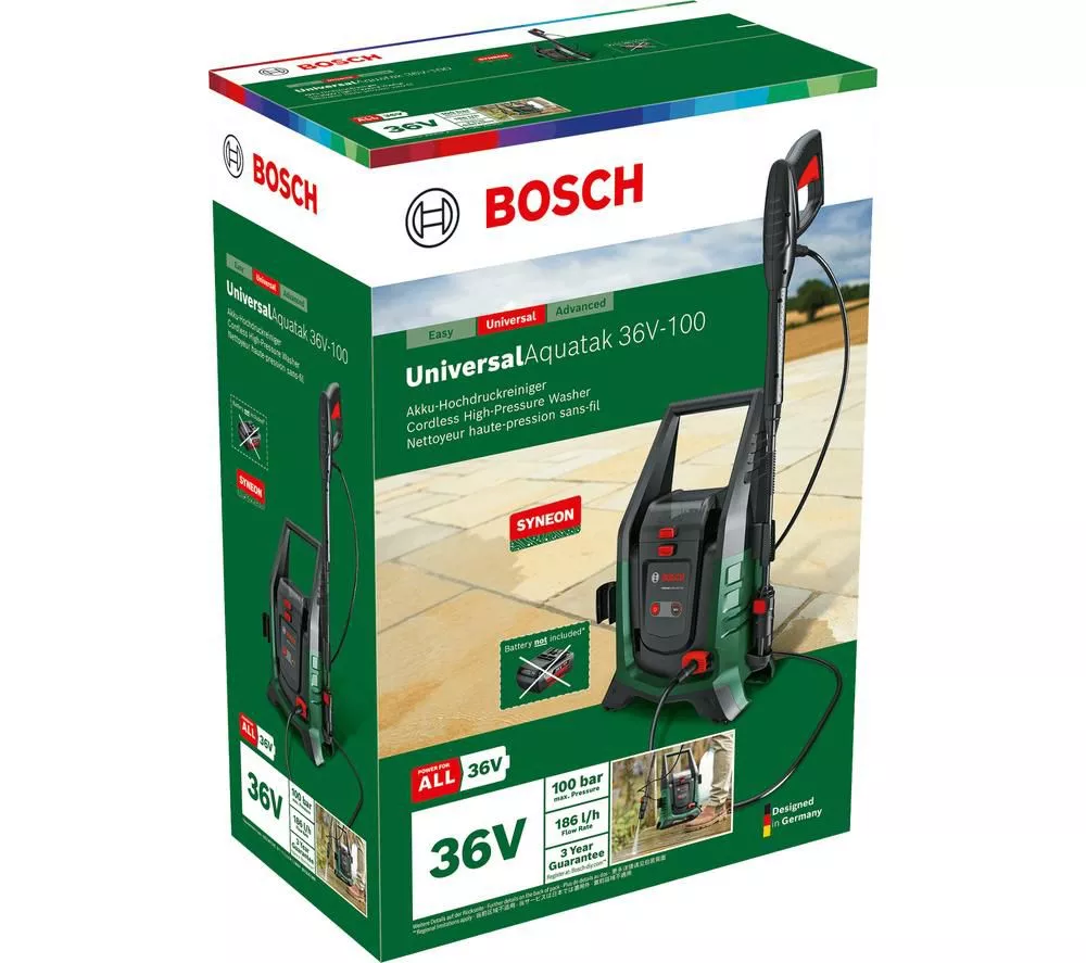 BOSCH UniversalAquatak 36V-100 Cordless Pressure Washer - 100 bar