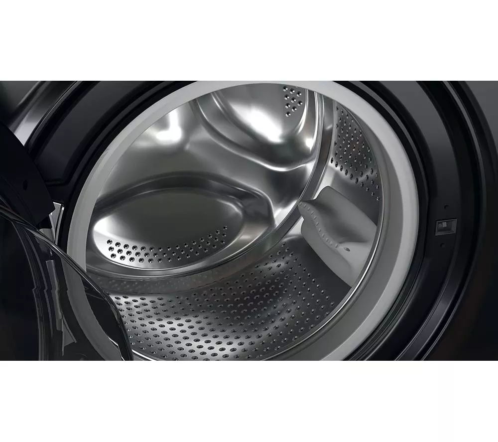 HOTPOINT Anti-Stain NSWM 1046 BS UK 10 kg 1400 Spin Washing Machine - Black