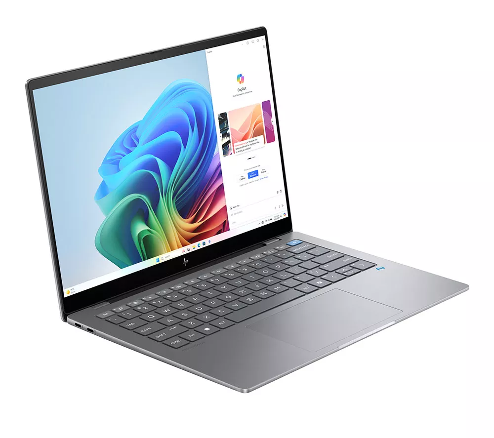 HP OmniBook X 14" Laptop, Copilot+ PC - Snapdragon X Elite, 512 GB SSD, Silver