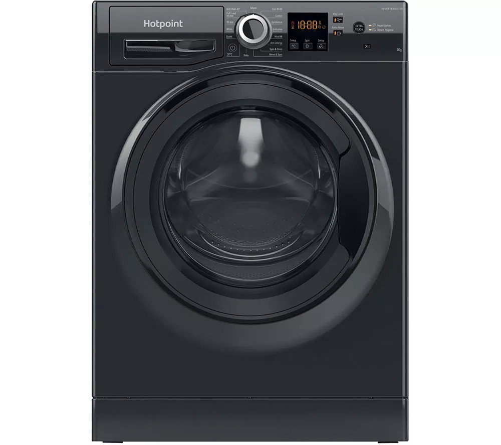 HOTPOINT Anti-Stain NSWR 946 BS UK 9 kg 1400 Spin Washing Machine - Black
