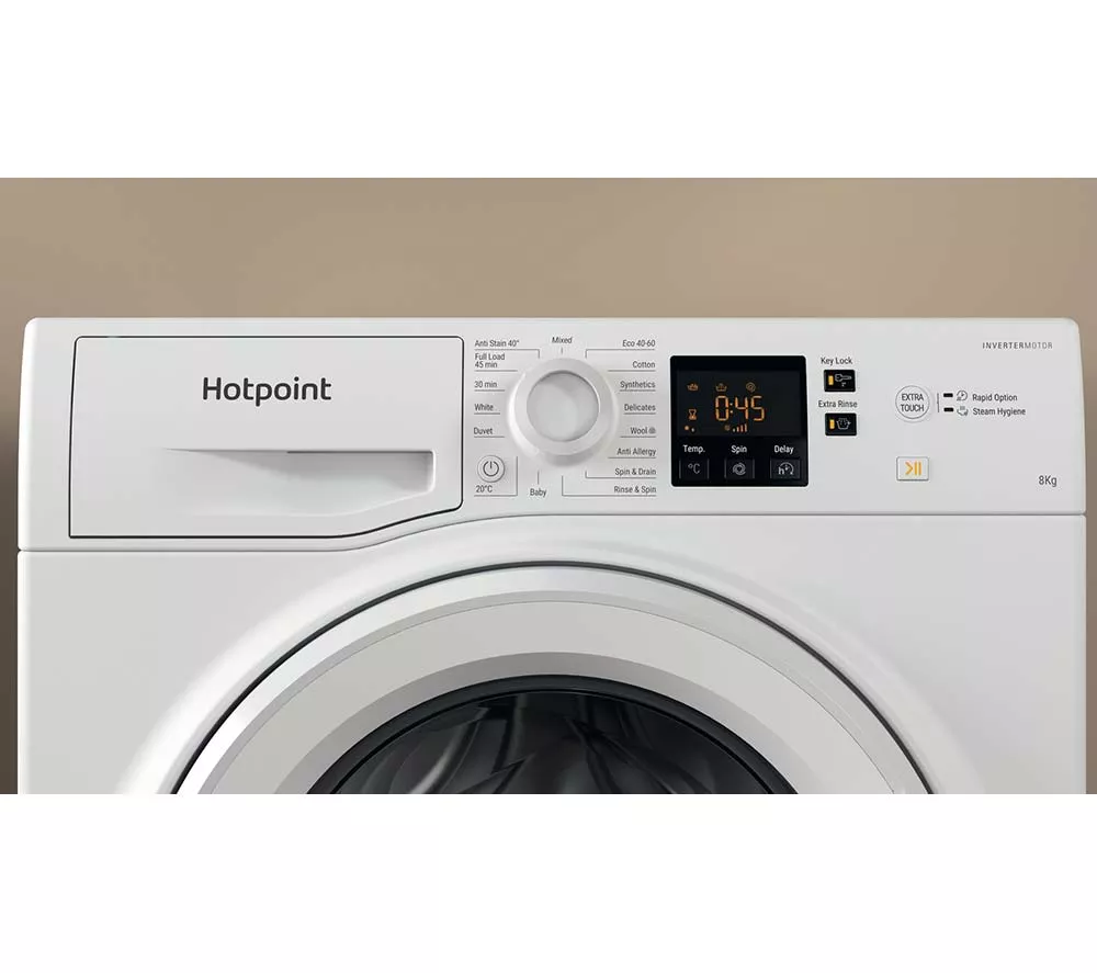 HOTPOINT Anti-stain NSWR 946 WK UK 9 kg 1400 Spin Washing Machine - White