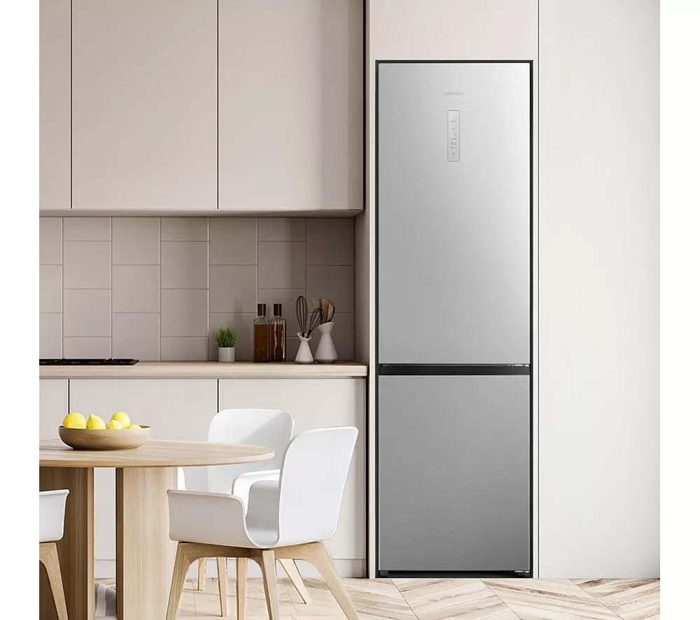 HISENSE RB440N4ACD 60/40 Fridge Freezer - Stainless Steel