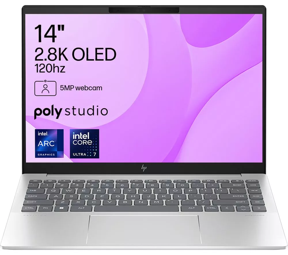 HP Pavilion Plus 14-ew1500sa 14" Laptop - Intel® Core™ Ultra 7, 1 TB SSD, Silver