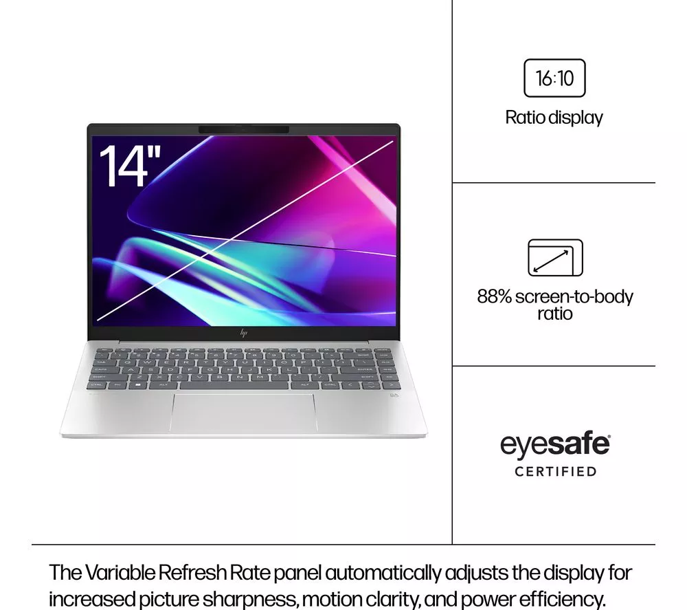 HP Pavilion Plus 14-ew1500sa 14" Laptop - Intel® Core™ Ultra 7, 1 TB SSD, Silver