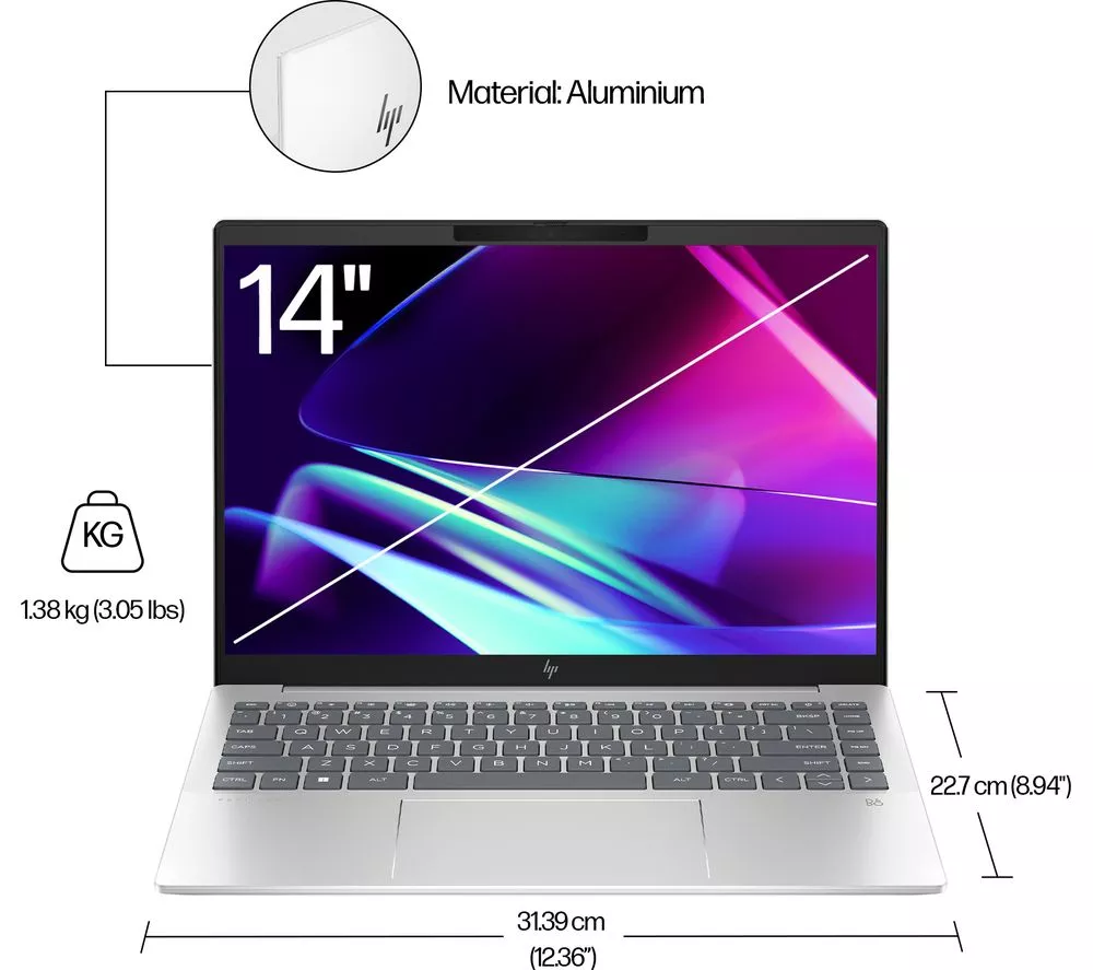 HP Pavilion Plus 14-ew1500sa 14" Laptop - Intel® Core™ Ultra 7, 1 TB SSD, Silver