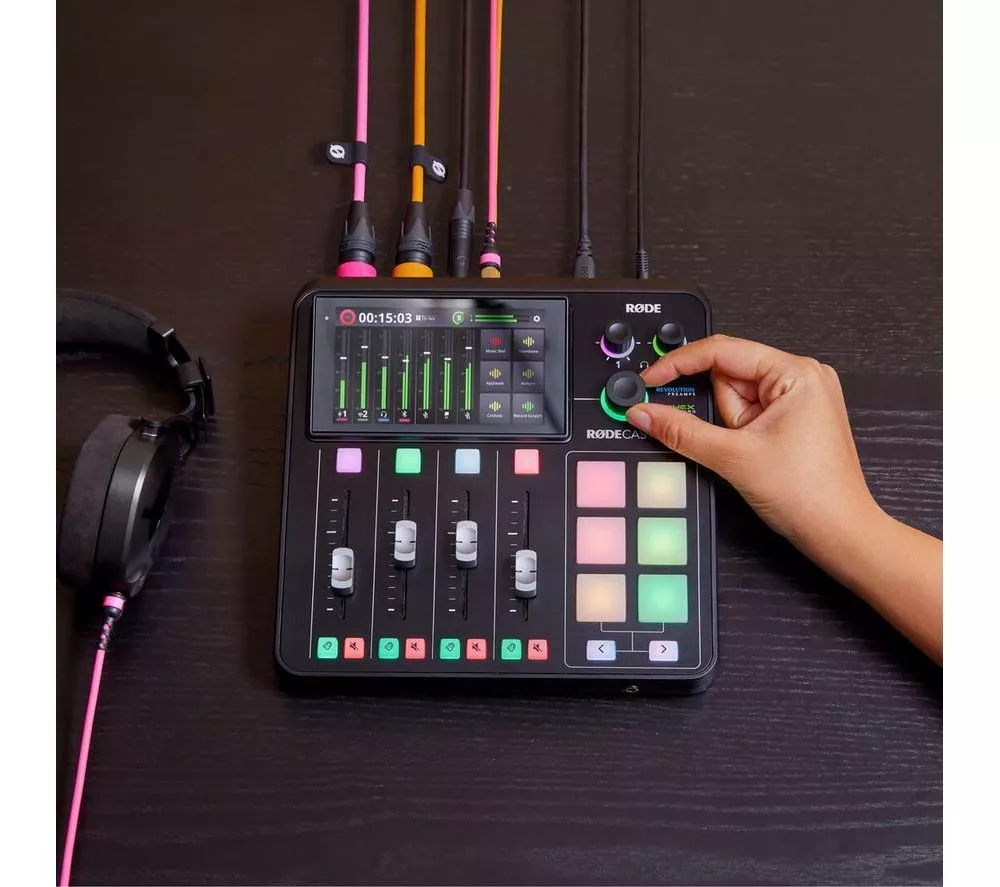 RODE RØDECaster Duo Audio Mixer - Black