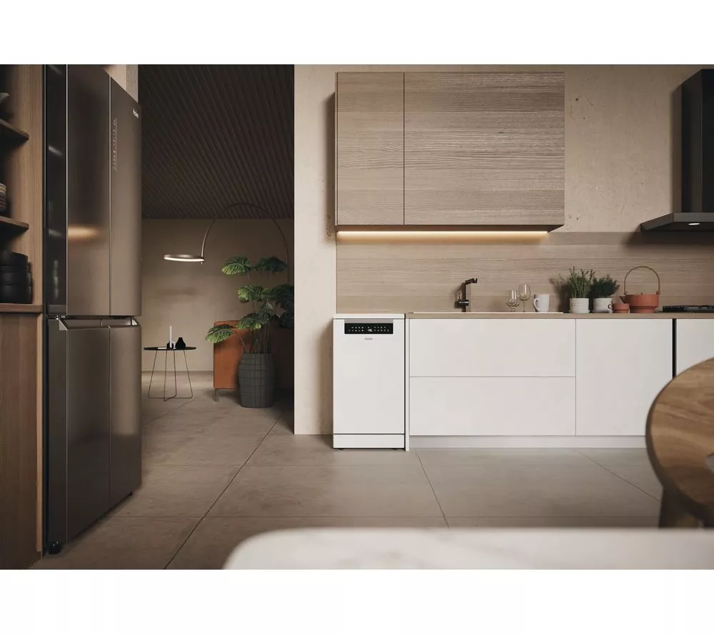 HAIER I Pro XF1C3TB1FW-80 Slimline WiFi-enabled Dishwasher - White
