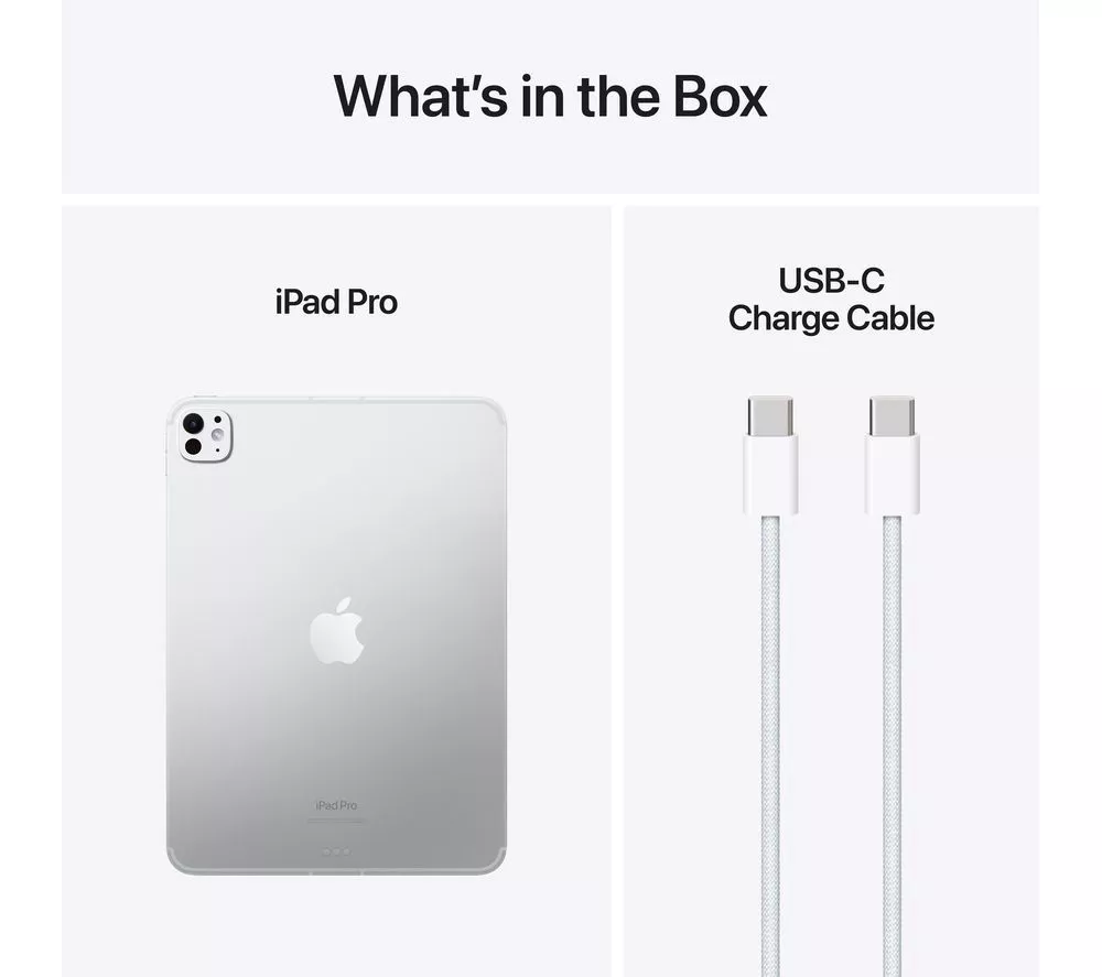 APPLE 11" iPad Pro (2024) - 2 TB, Silver, Nano-texture display