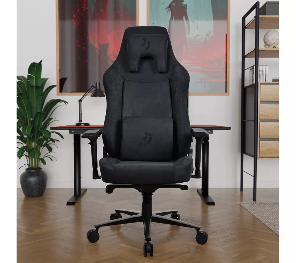 AROZZI Vernazza XL Supersoft Fabric Gaming Chair - Black