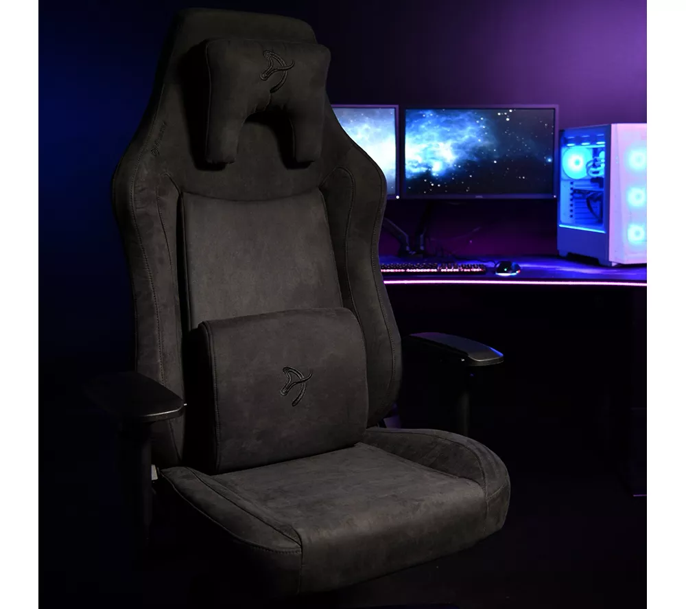 AROZZI Vernazza XL Supersoft Fabric Gaming Chair - Black