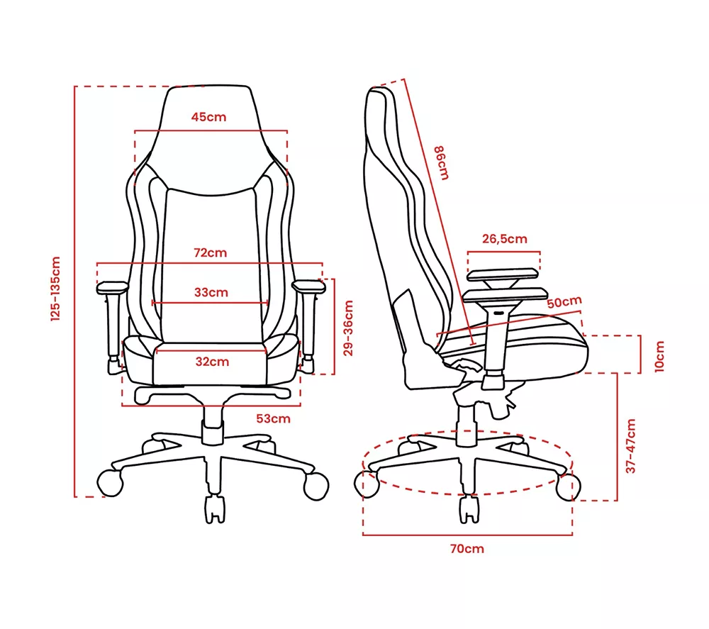AROZZI Vernazza XL Supersoft Fabric Gaming Chair - Black