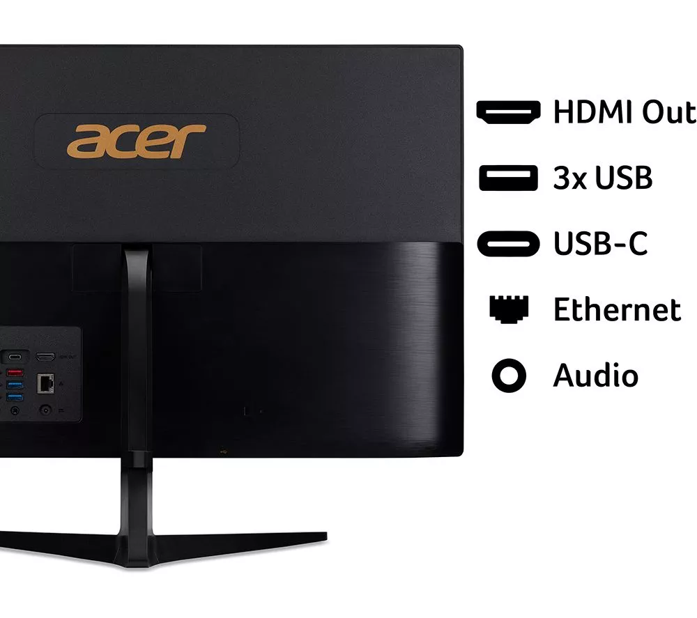 ACER Aspire C24-1800 23.8" All-in-One PC - Intel® Core™ i5 512 GB SSD Black