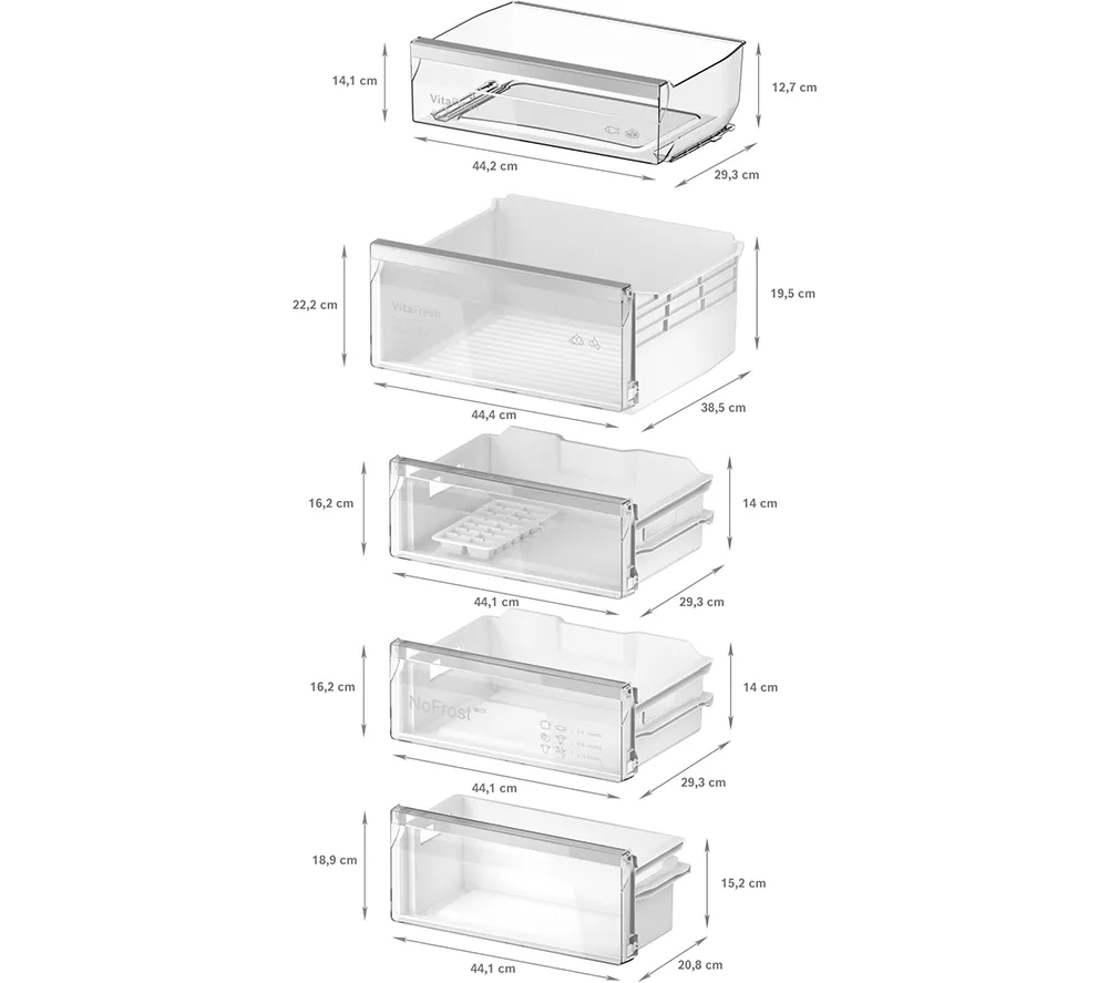 BOSCH Series 4 KIN96VFD0 Integrated 60/40 Fridge Freezer - Fixed Hinge