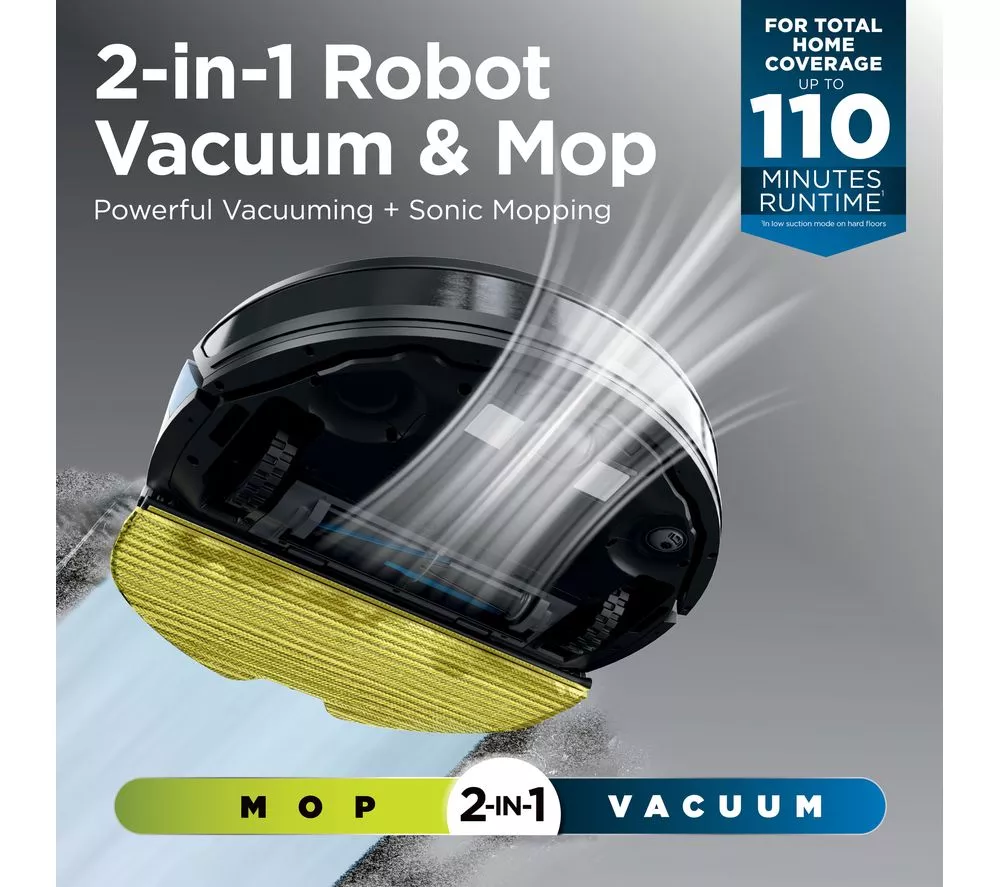 SHARK RV2620WAUK Matrix Plus 2-in-1 Robot Vacuum Cleaner - Black