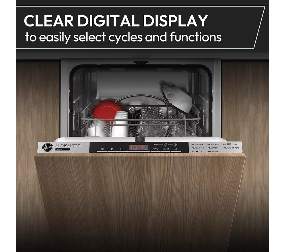 HOOVER H-Dish HI1C5SB1FS-80 Slimline Fully Integrated Dishwasher