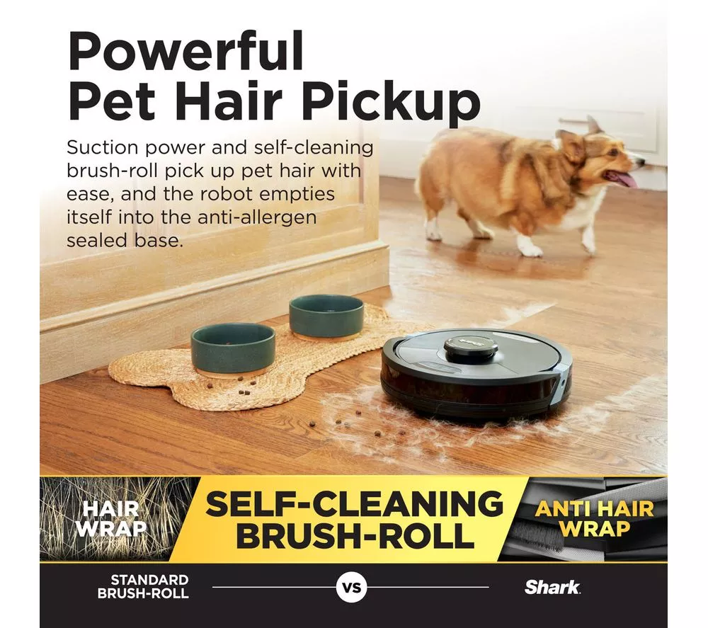 SHARK RV2620WDUK Matrix Plus 2-in-1 Robot Vacuum Cleaner - Black