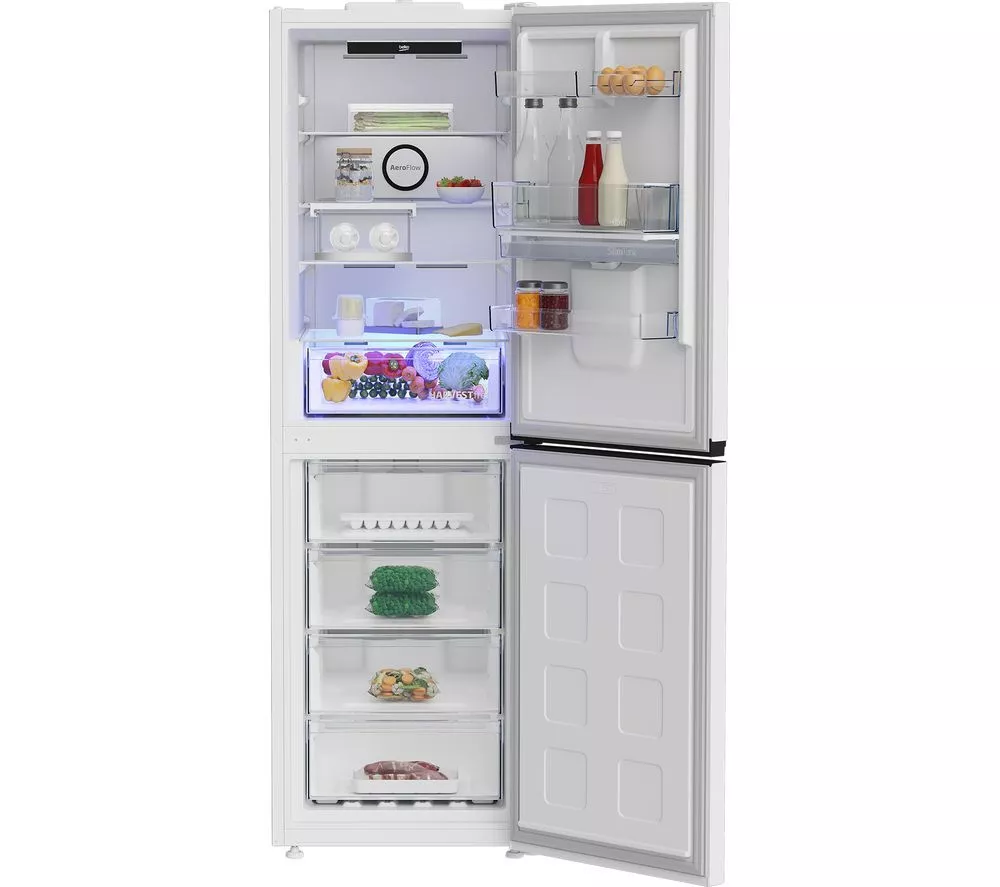 BEKO HarvestFresh AeroFlow CNG4692DVW 50/50 Fridge Freezer - White