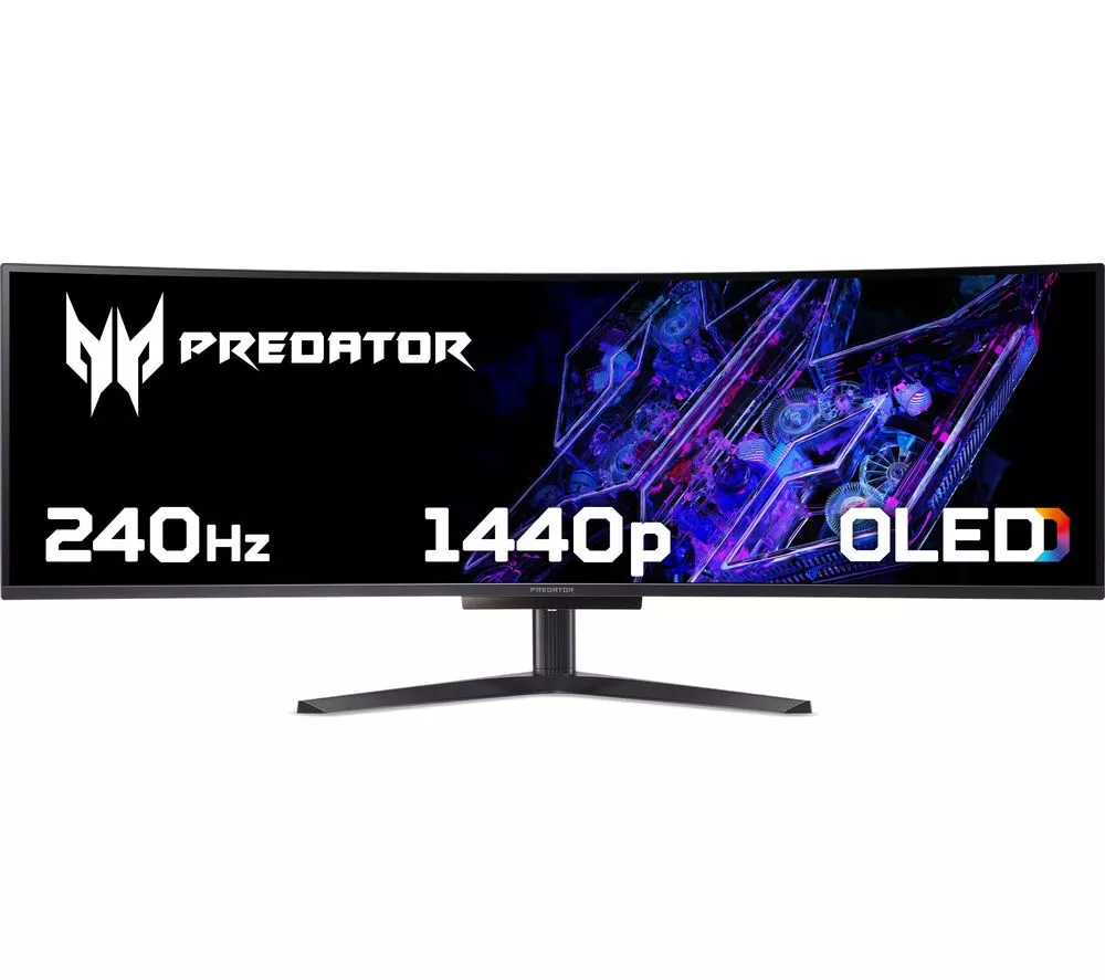 ACER Predator X49X Dual Quad HD 240HZ 49" Curved OLED Gaming Monitor - Black