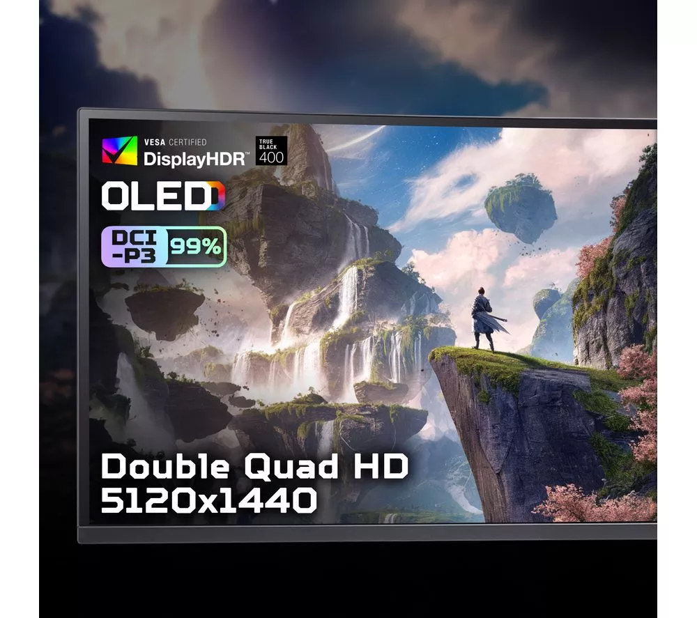 ACER Predator X49X Dual Quad HD 240HZ 49" Curved OLED Gaming Monitor - Black