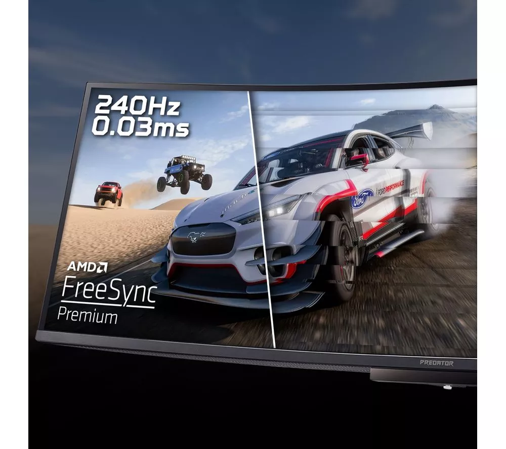 ACER Predator X49X Dual Quad HD 240HZ 49" Curved OLED Gaming Monitor - Black