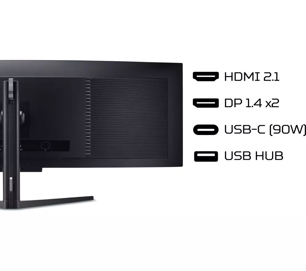 ACER Predator X49X Dual Quad HD 240HZ 49" Curved OLED Gaming Monitor - Black