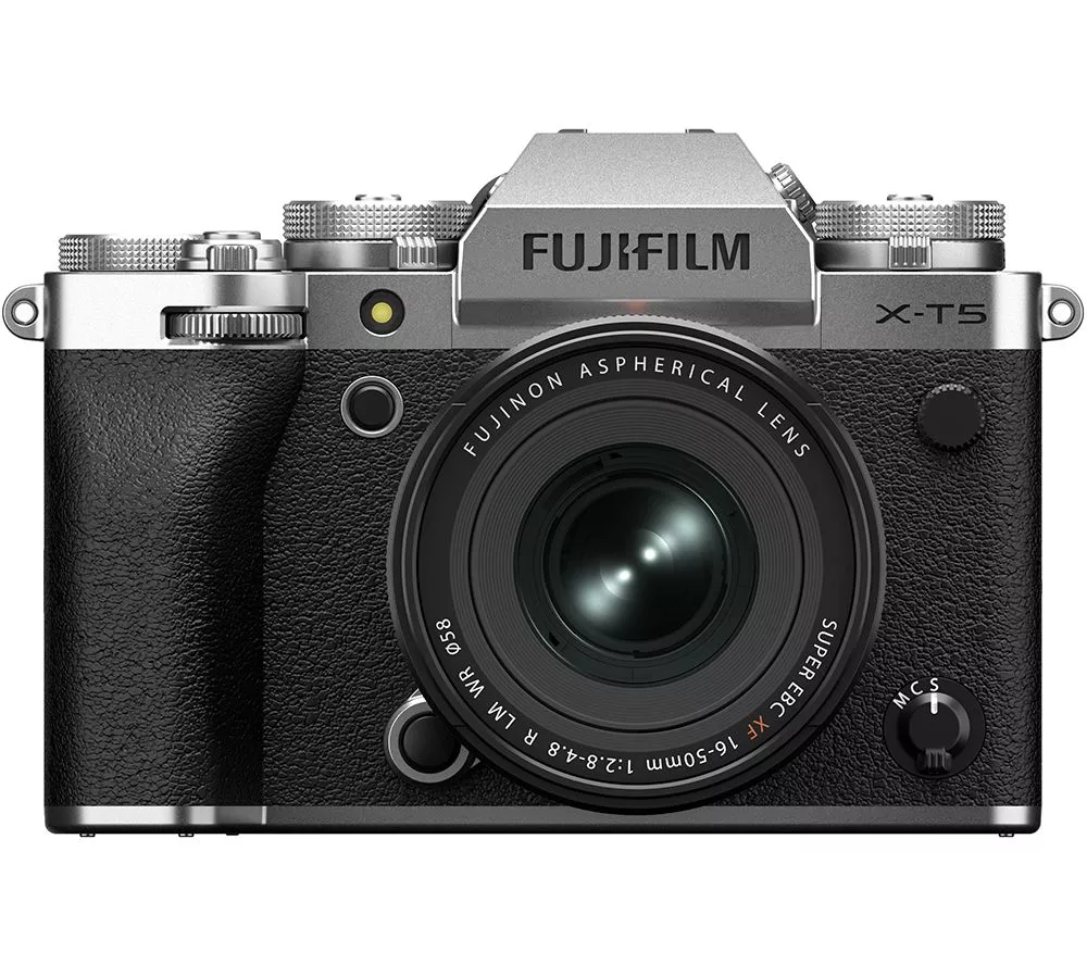 FUJIFILM X-T5 Mirrorless Camera with FUJINON XF 16-50 mm f/2.8-4 R LM WR Lens - Silver