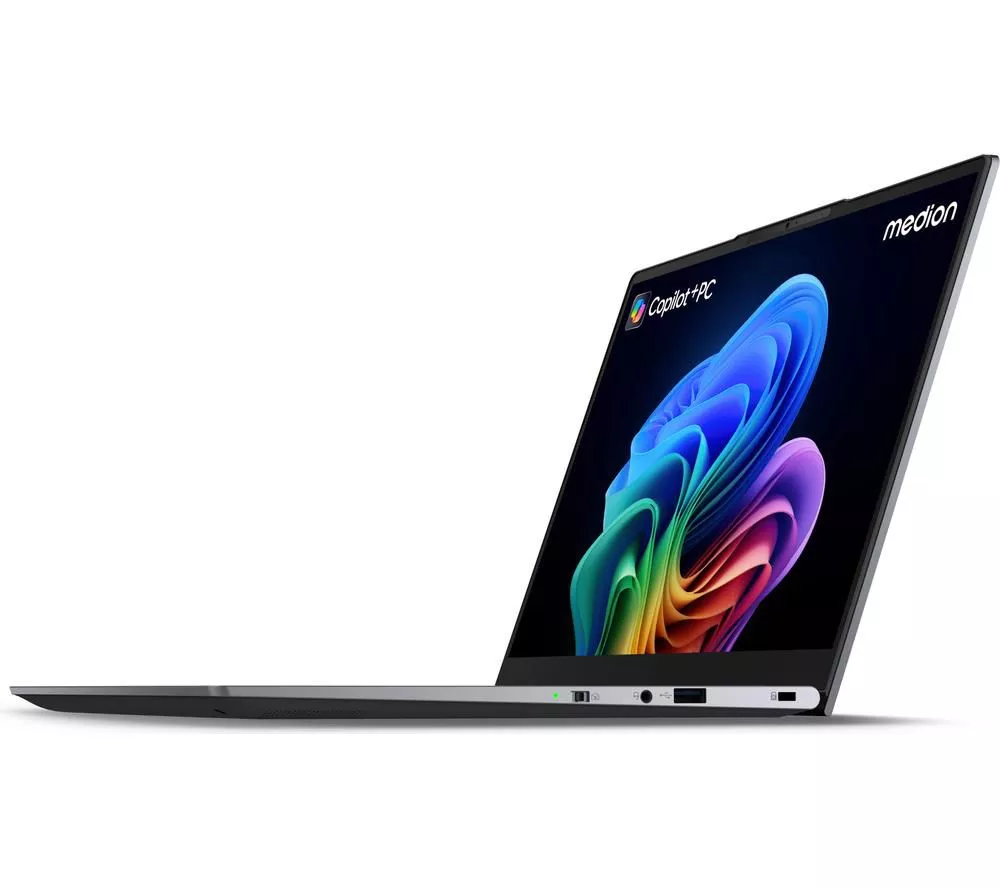 MEDION SPRCHRGD 14 S1 Elite 14" Laptop, Copilot+ PC - Snapdragon X Elite, 512 GB SSD, Grey