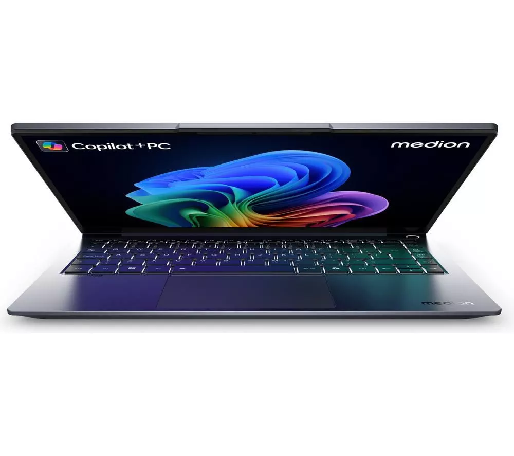 MEDION SPRCHRGD 14 S1 Elite 14" Laptop, Copilot+ PC - Snapdragon X Elite, 512 GB SSD, Grey