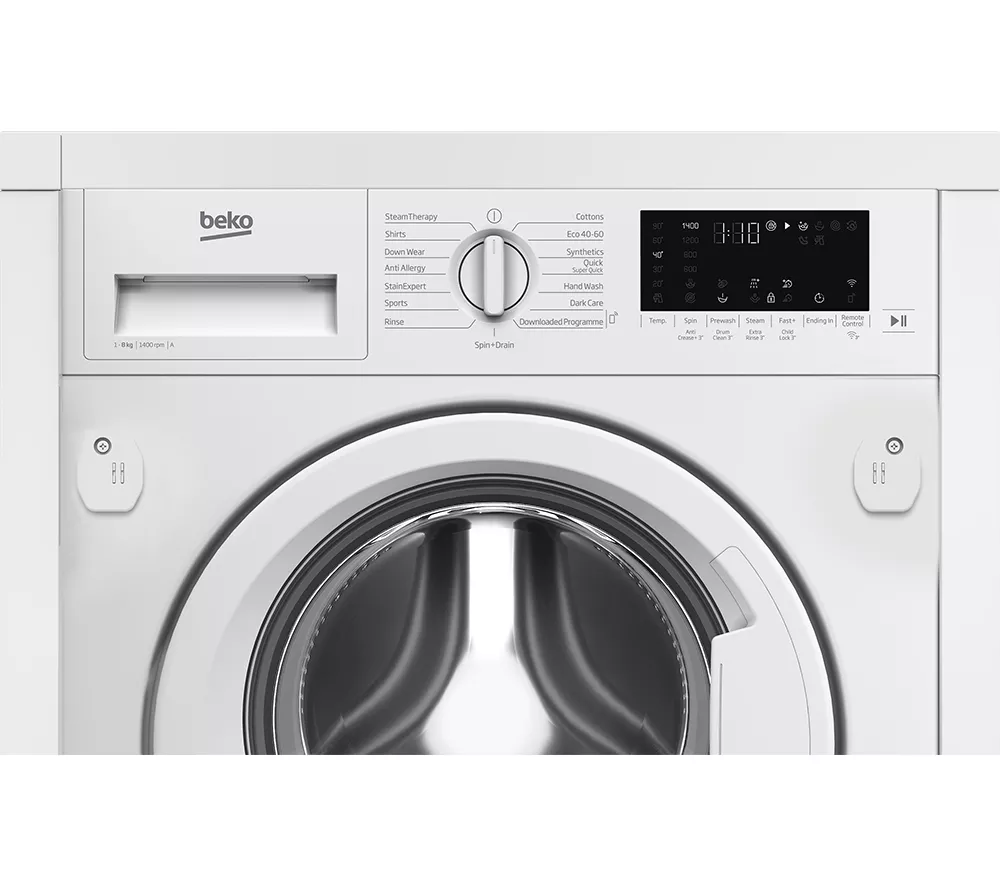 BEKO Pro WTIK84122 Integrated WiFi-enabled 8 kg 1400 Spin Washing Machine