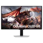 SAMSUNG Odyssey G8 LS32DG802SUXXU 4K Ultra HD 32" OLED Smart Gaming Monitor - Black & Silver